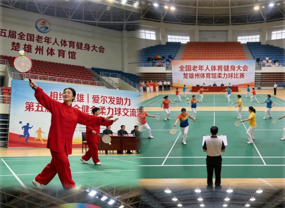 全国盛会 &middot; 相约楚雄 | 爱尔发助力第五届全国老健会柔力球交流活动，为银龄赛事加油！